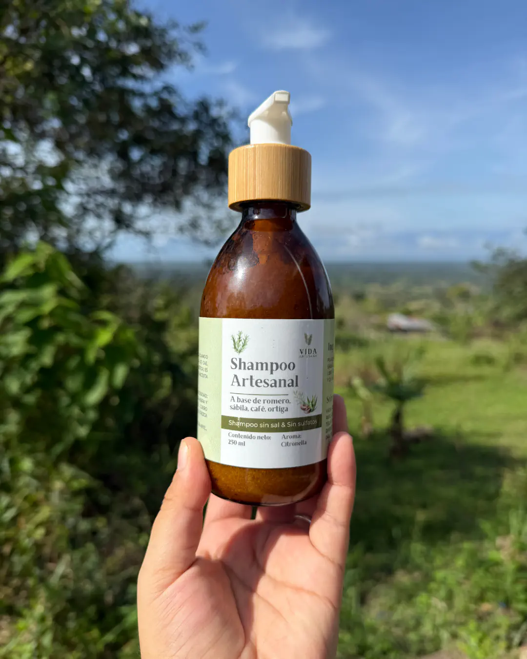 Shampoo artesanal natural